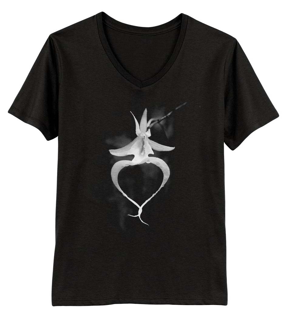 Ghost Orchid V-Neck Front